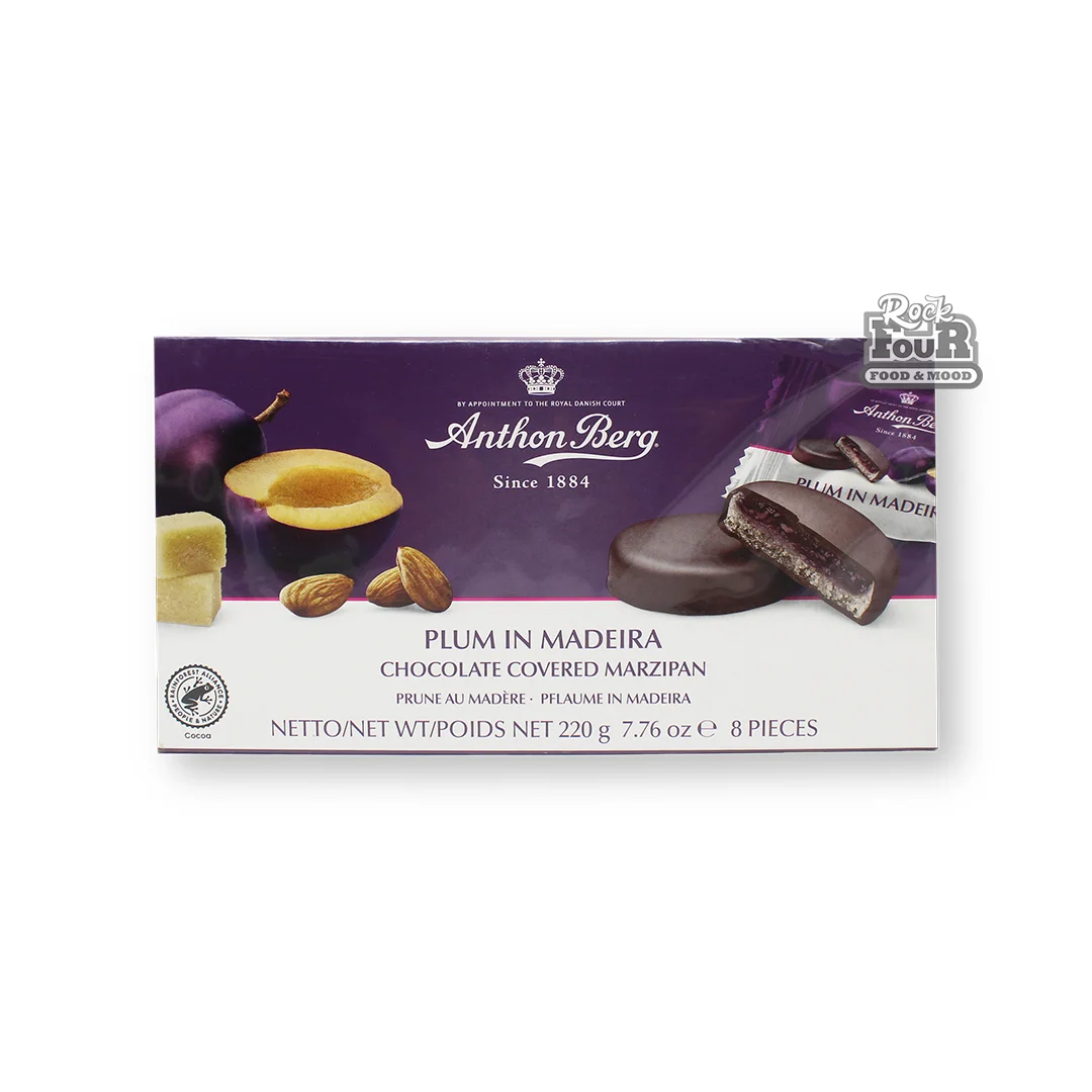 Chocolate candies "Anthon Berg" with marzipan and "plum with Madeira" filling 220g